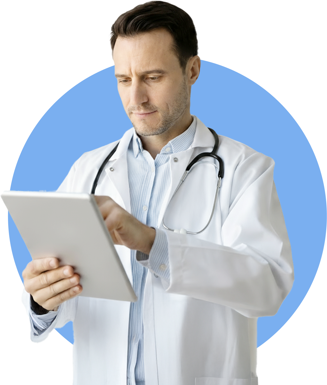 Doctor providing digital care